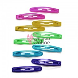 Clipsuri metalice pentru coafor CLP23CC, set 12 bucati Color